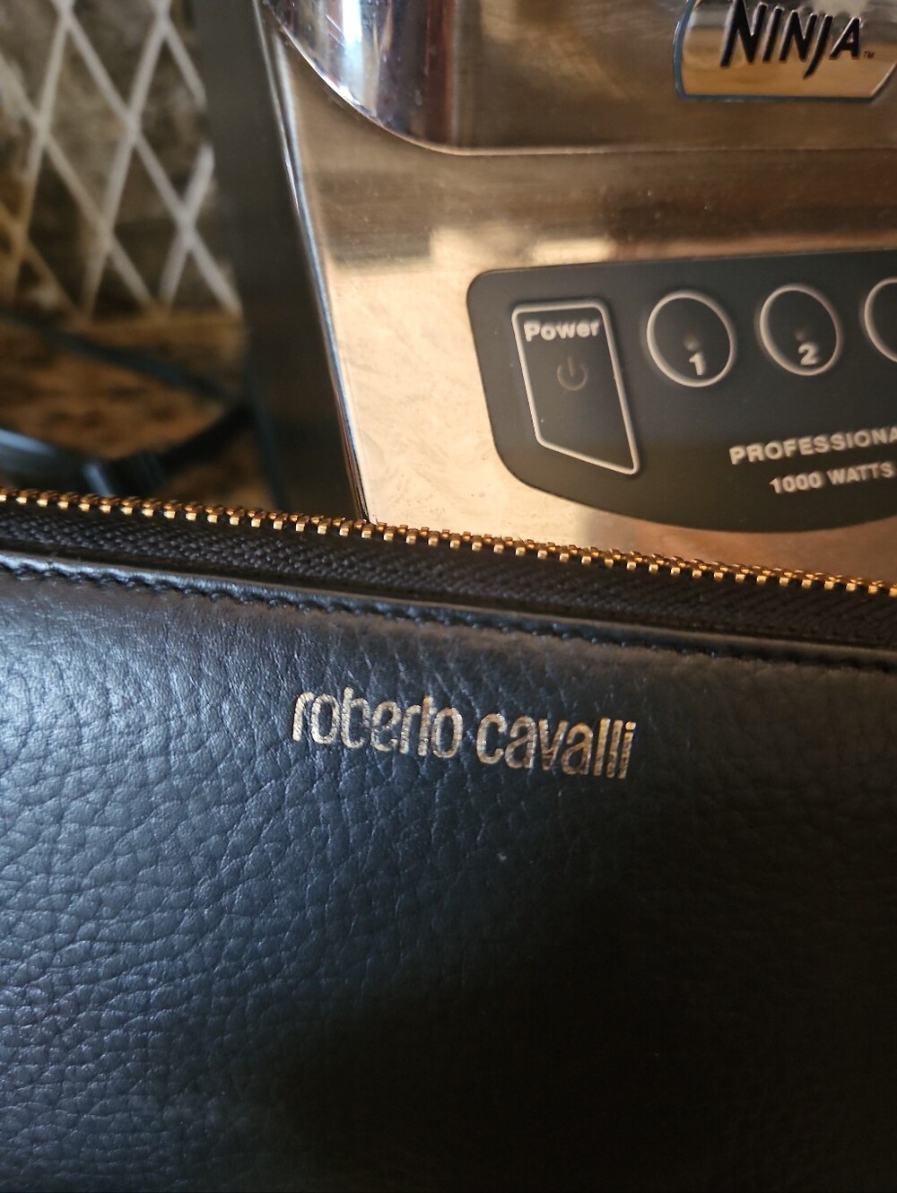 Roberto Cavalli Leather Wallet.